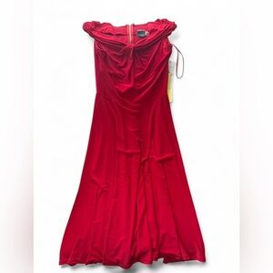 Gabby Skye Womens Elegant Red Dress Size 10